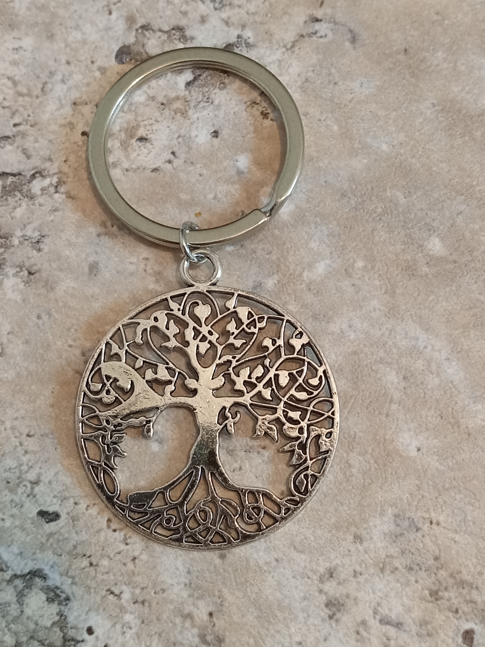 Tree of Life Key Ring - Classic Metal Home Accent